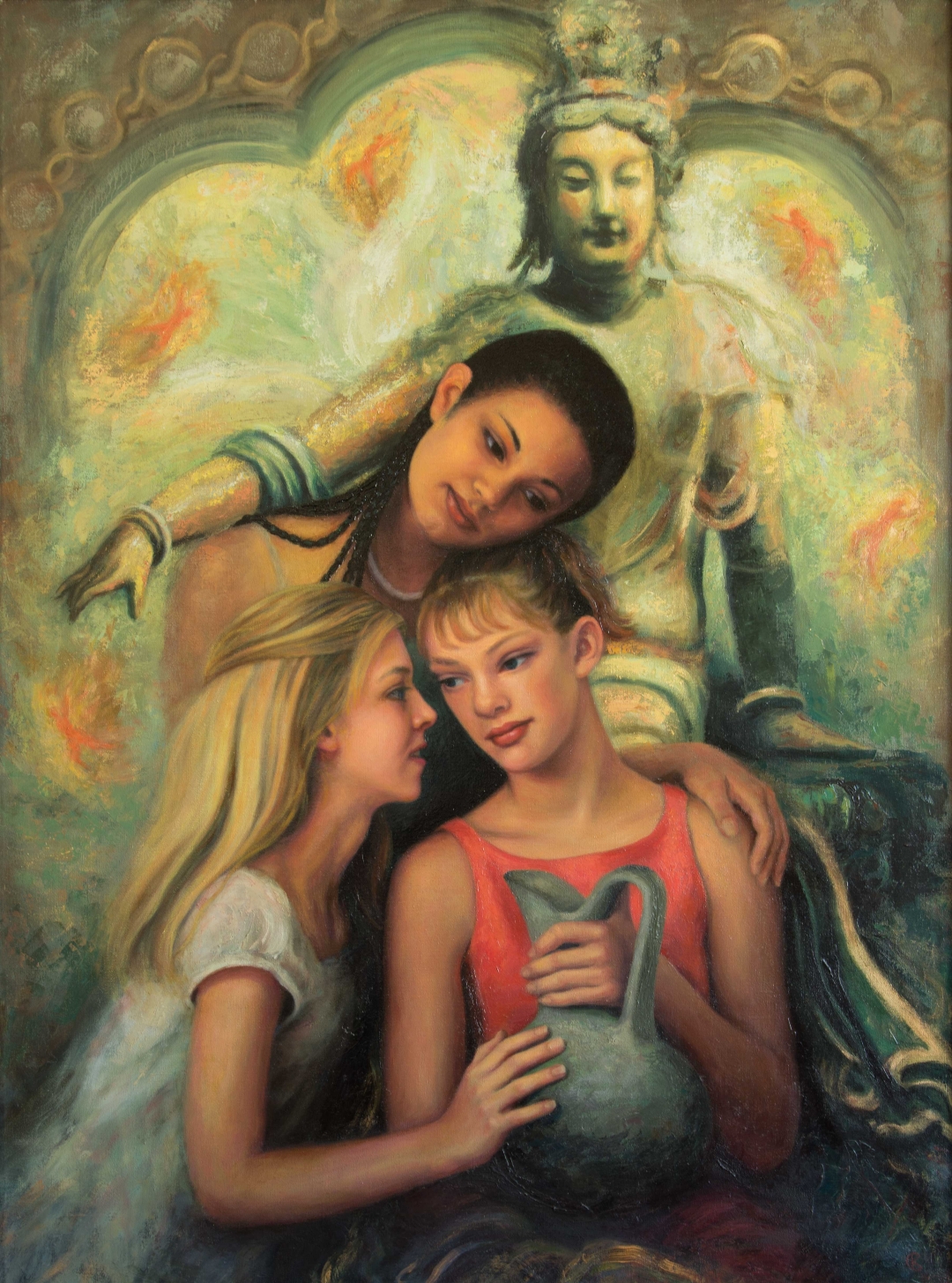 Friendship, Oil, 42" x 28", Price upon request