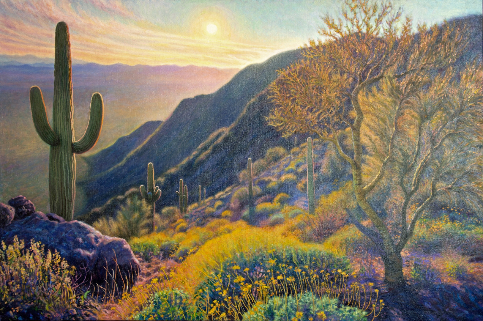 Kings Canyon Trail, Oil, 40" x 60", Price upon request