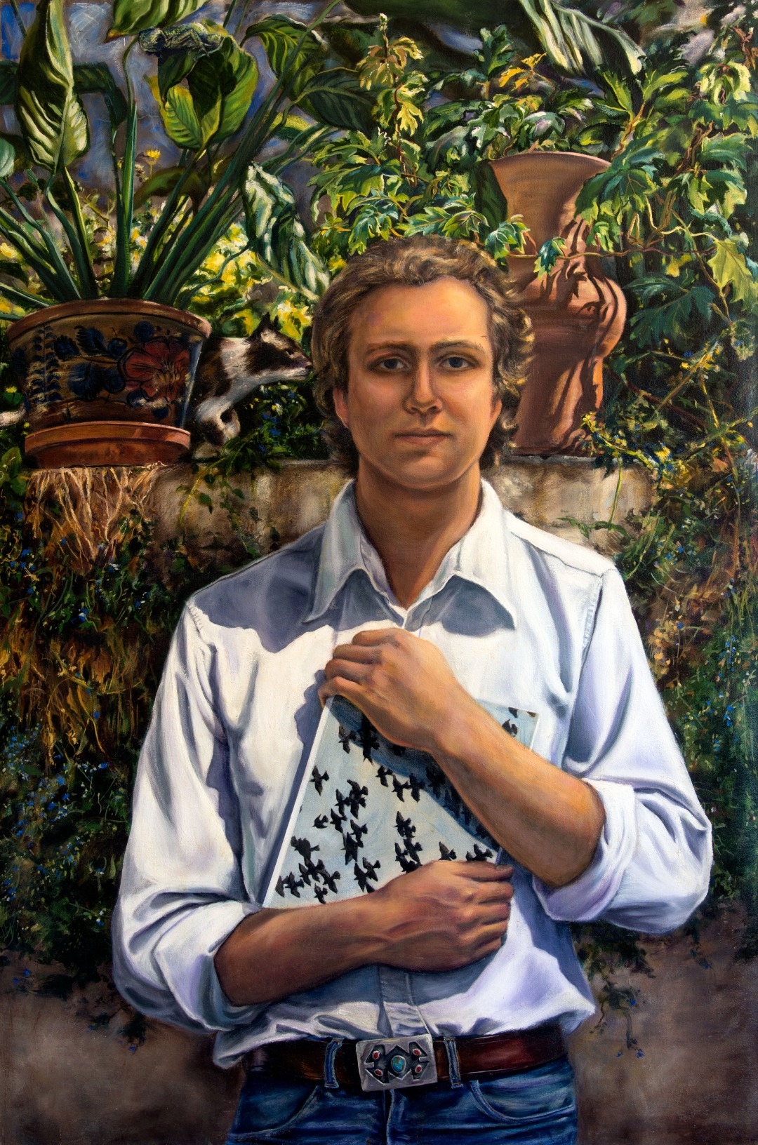 Man with Book, Oil, 38" x 36", Price upon request