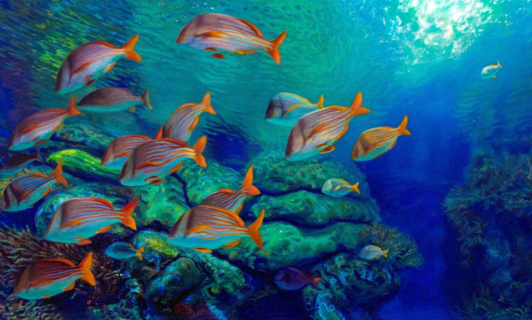 Passage, Oil, 24" x 40", Price upon request