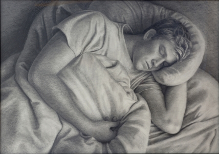 <h5>Young Man Sleeping</h5>